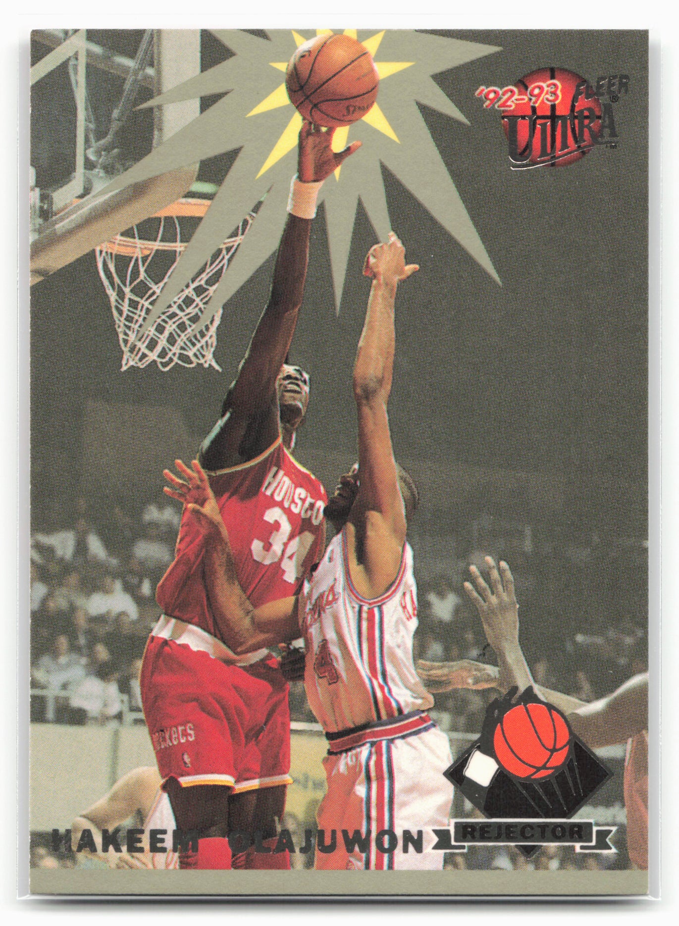 1992-93 Ultra #3 Hakeem Olajuwon Rejectors