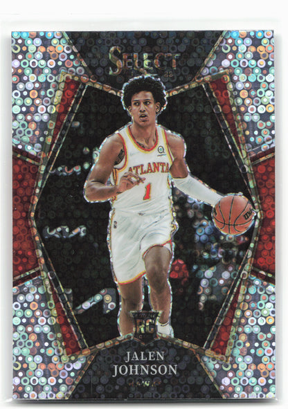 2021-22 Panini Select #200 Jalen Johnson Disco Prizms