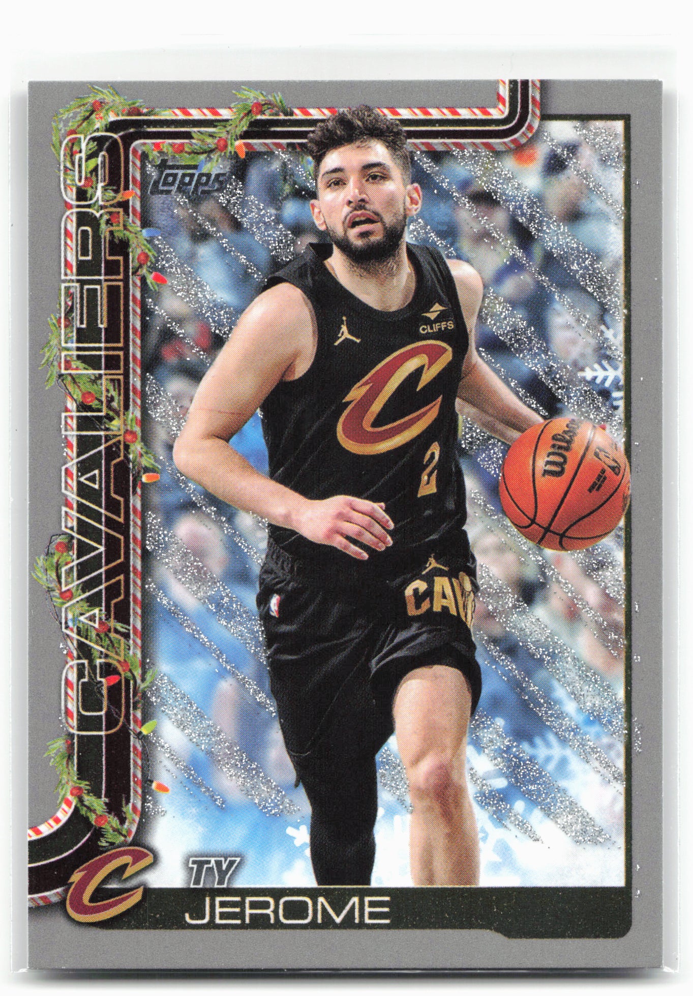 2025-26 Topps Holiday #H66 Ty Jerome Glitter Holiday 26254