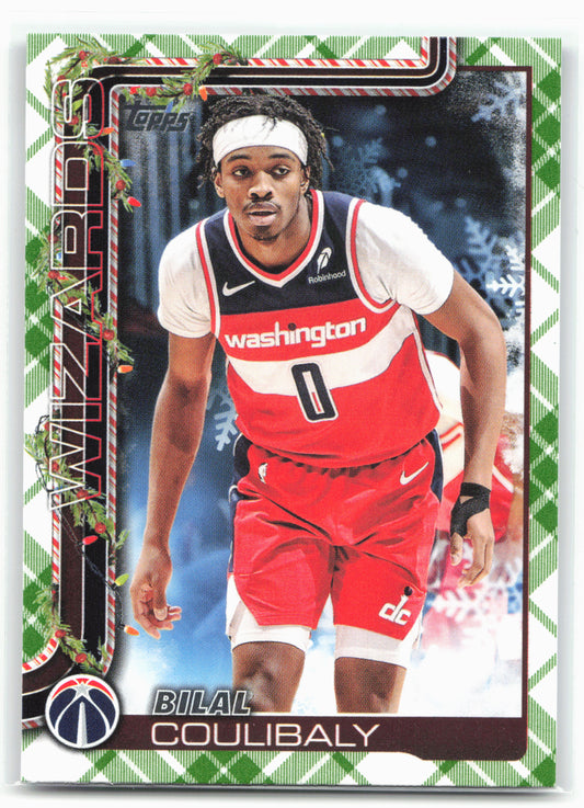 2025-26 Topps Holiday #H74 Bilal Coulibaly Plaid