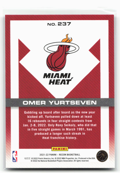 2021-22 Panini Recon #237 Omer Yurtseven Holo