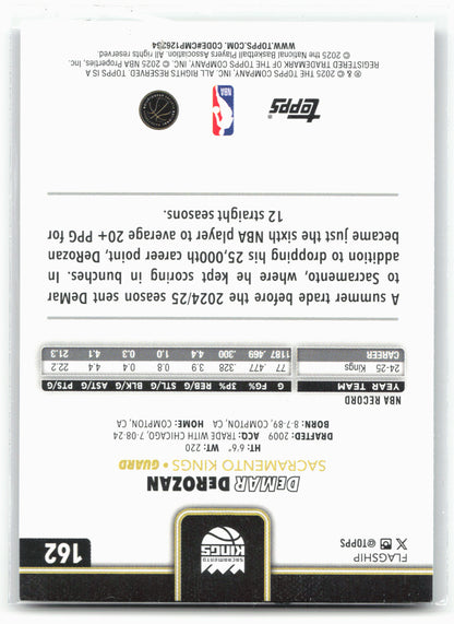 2025-26 Topps #162 DeMar DeRozan Blackout 26276