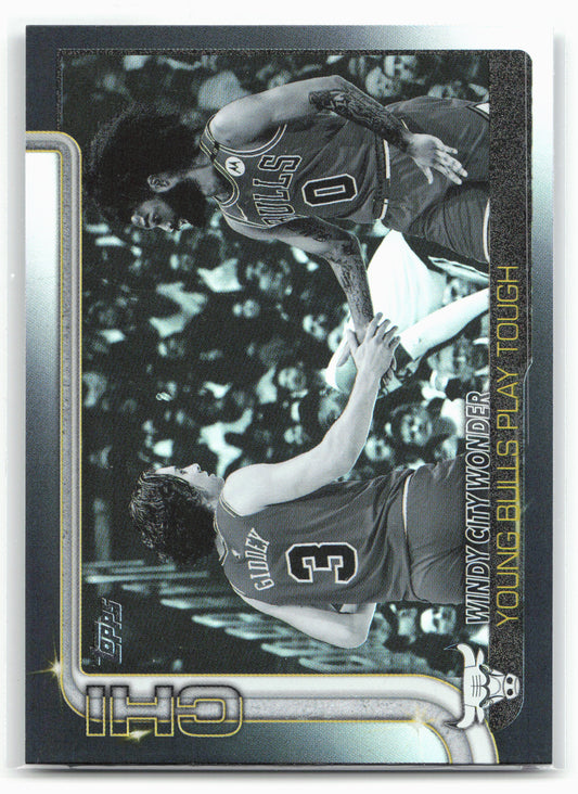 2025-26 Topps #277 Windy City Wonder: Young Bulls Play Tough Blackout 26278
