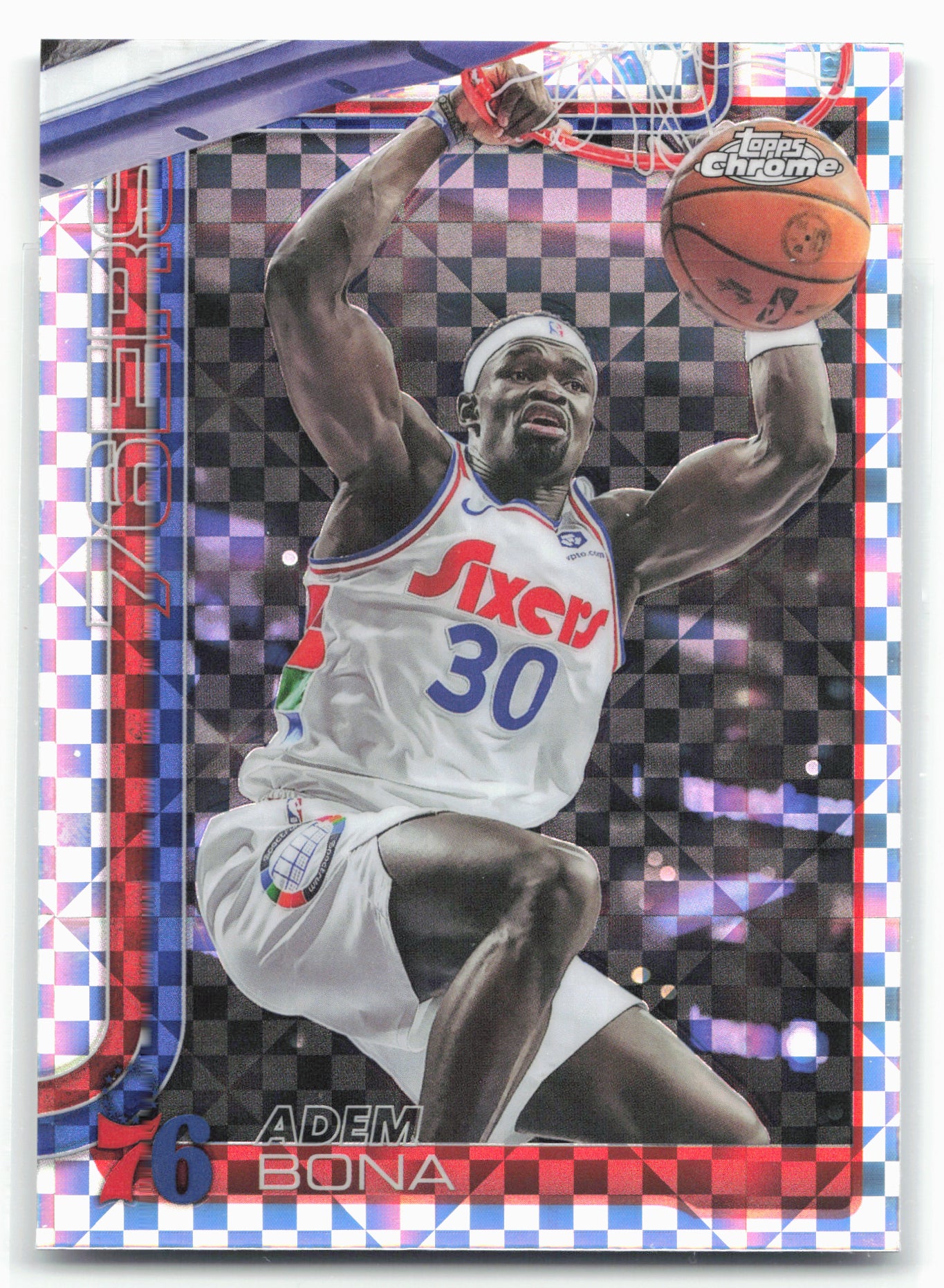 2025-26 Topps Chrome #183 Adem Bona X-Fractor