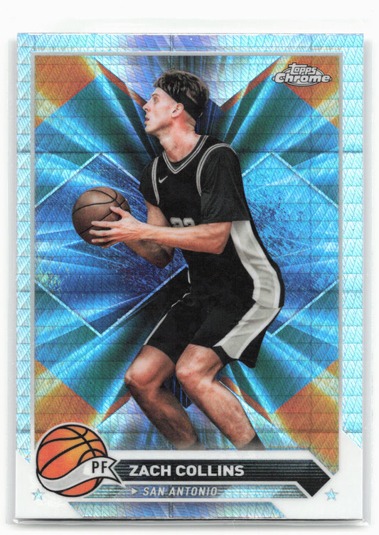 2023-24 Topps Chrome #65 Zach Collins Prism Refractors