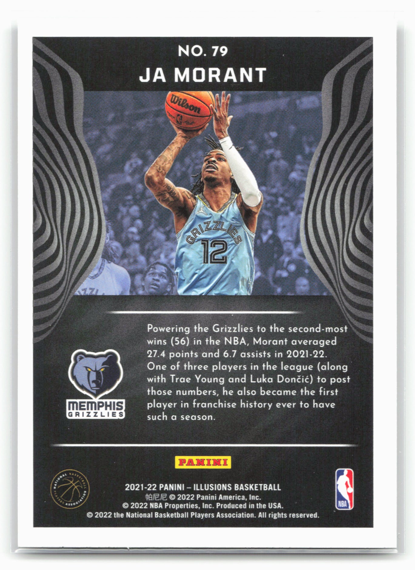 2021-22 Panini Illusions #79 Ja Morant