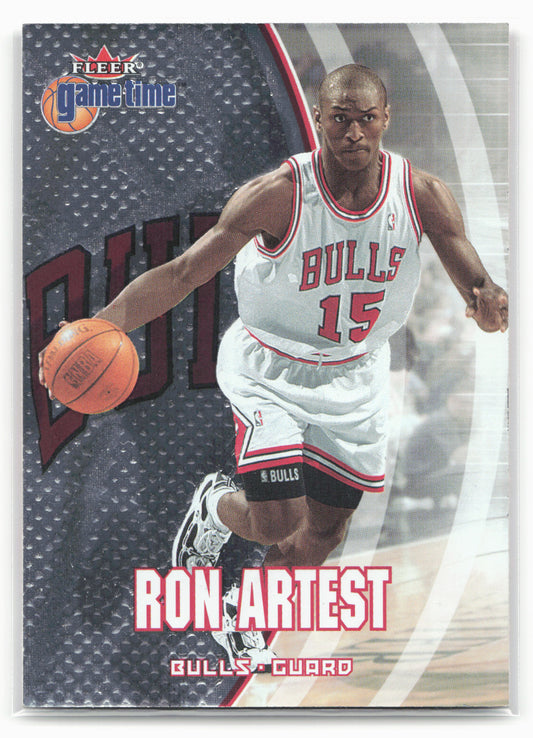 2000-01 Fleer Game Time #42 Ron Artest