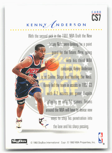 1993-94 SkyBox Premium #CS7 Kenny Anderson Center Stage