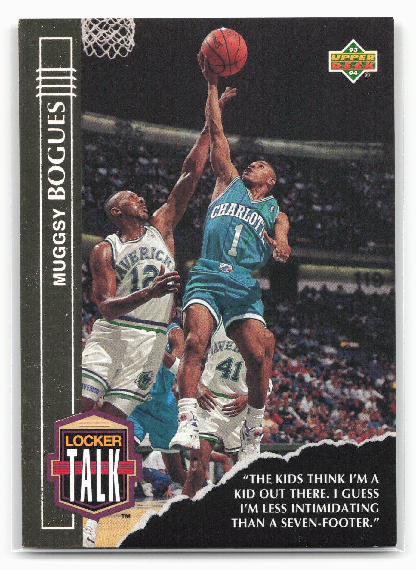 1993-94 Upper Deck #LT12 Muggsy Bogues Locker Talk