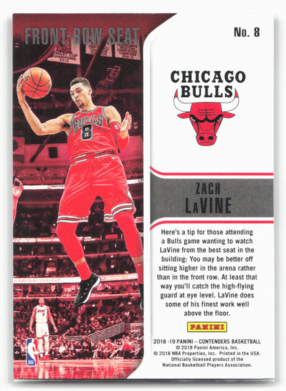 2018-19 Panini Contenders Optic #8 Zach LaVine Front Row Seat