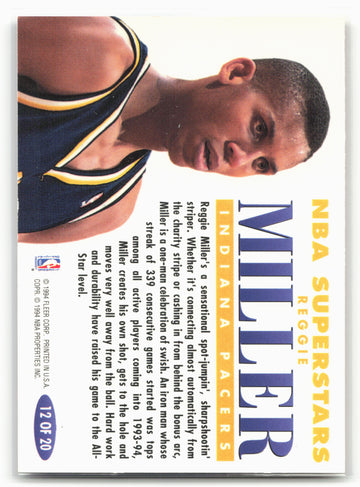 1993-94 Fleer #12 Reggie Miller NBA Superstars