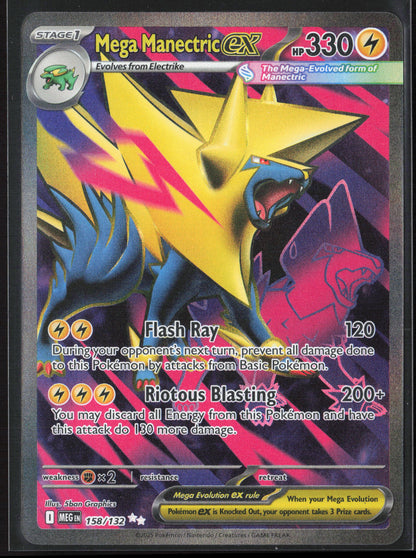 ME01: Mega Evolution #158/132 Mega Manectric ex 26324 - Holo