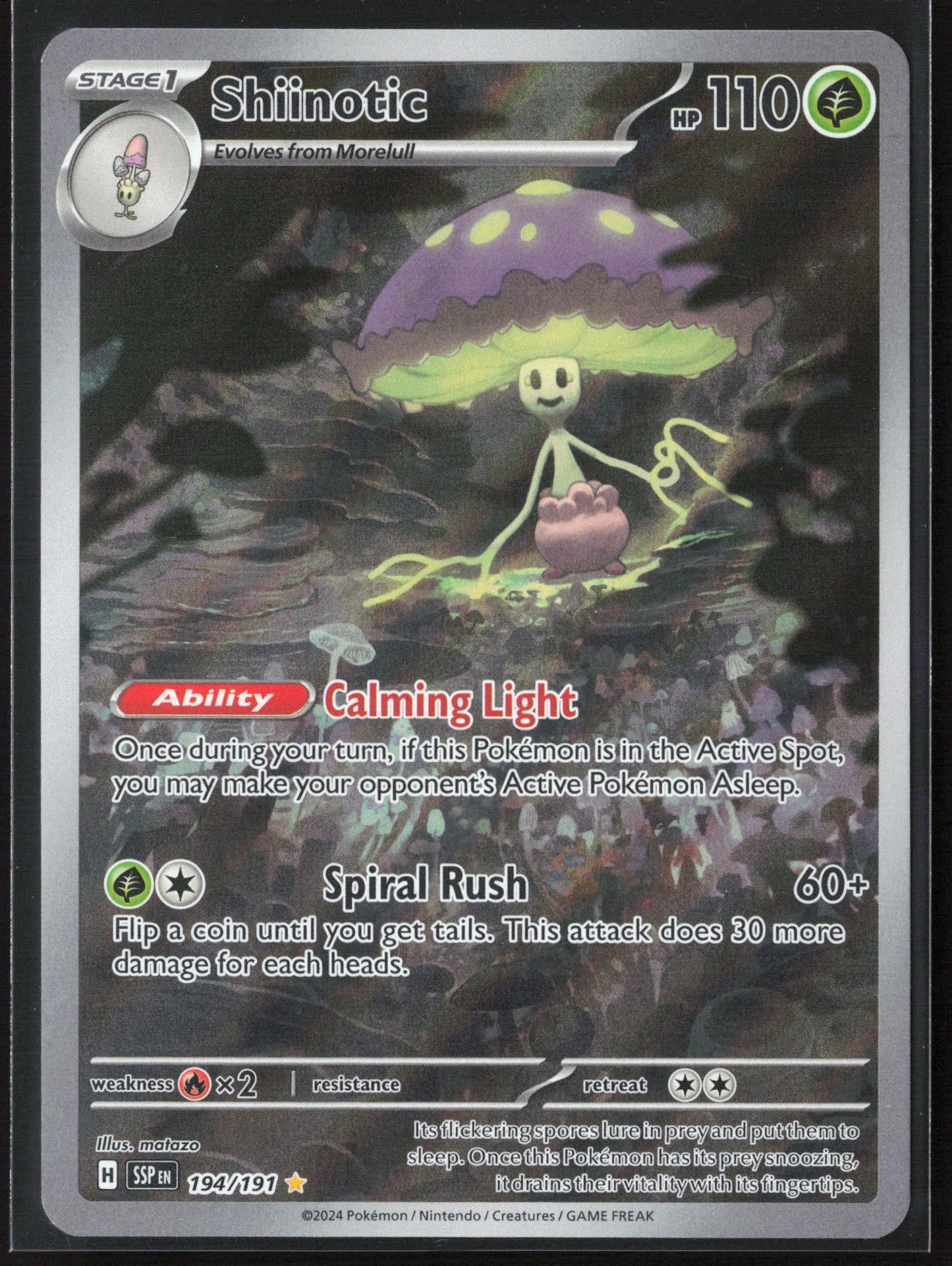 SV08: Surging Sparks #194/191 Shiinotic Holo - 26334