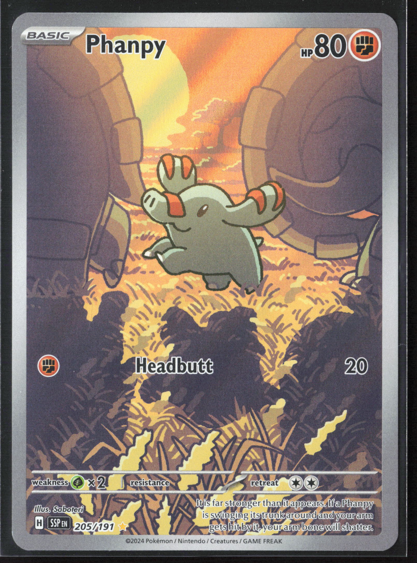 SV08: Surging Sparks #205/191 Phanpy Holo 26335