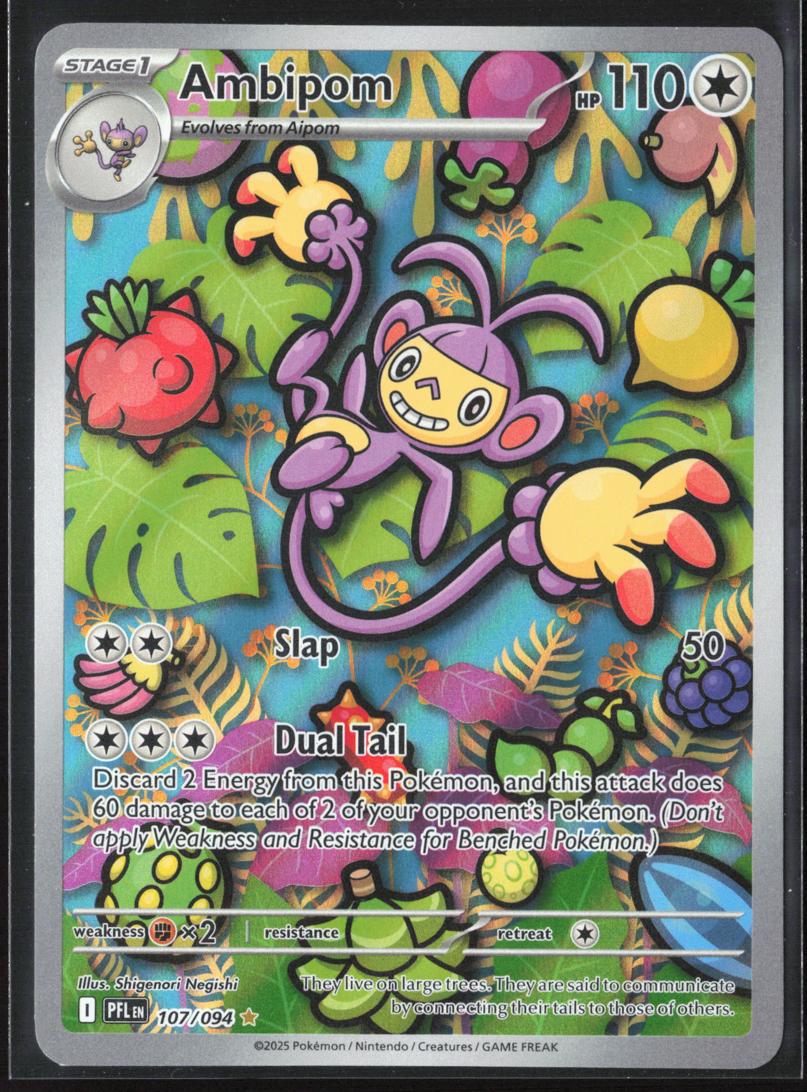 ME02: Phantasmal Flames #107/094 Ambipom Holo 26338