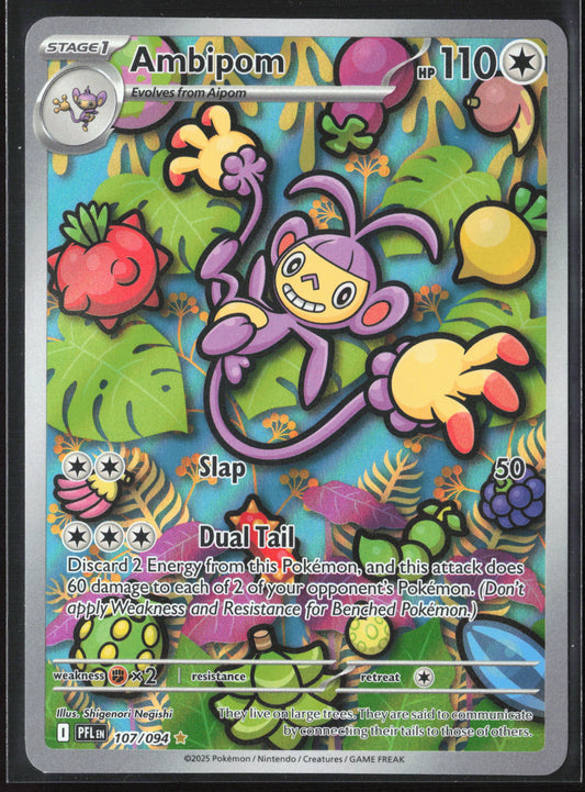 ME02: Phantasmal Flames #107/094 Ambipom Holo 26338