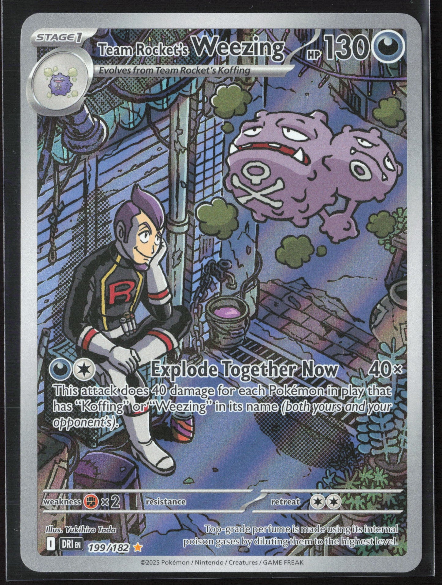 SV10: Destined Rivals #199/182 Team Rocket's Weezing 26345 Holo
