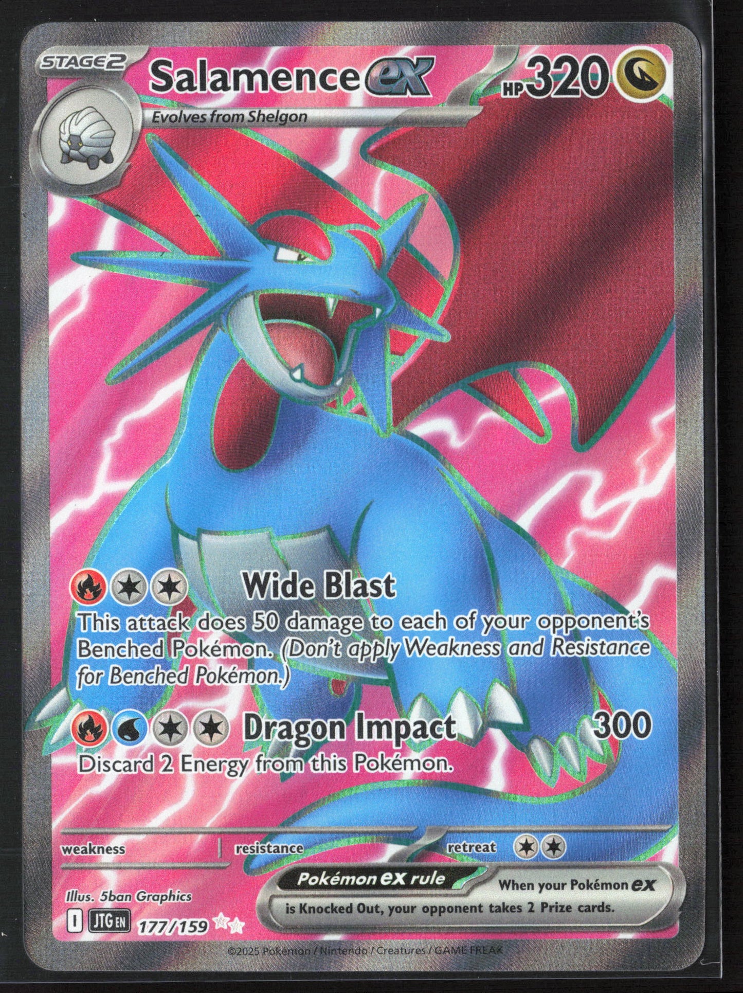 SV09: Journey Together #177/159 Salamence ex Holo 26348