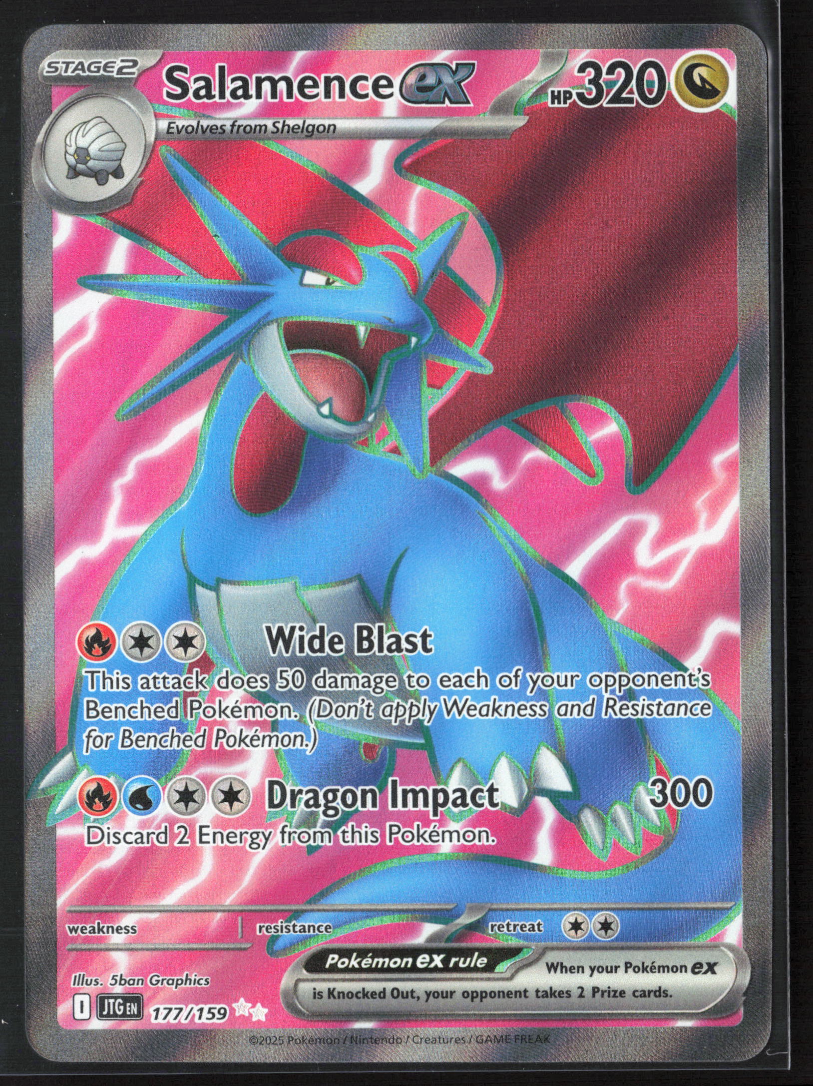 SV09: Journey Together #177/159 Salamence ex Holo 26348