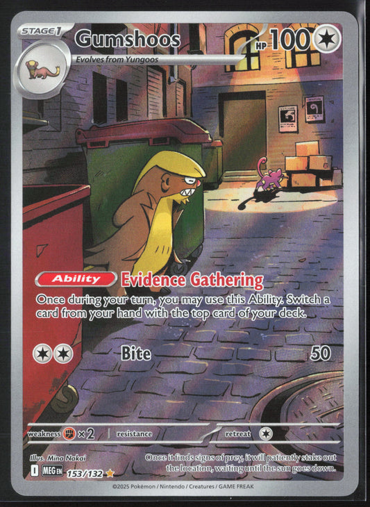ME01: Mega Evolution #153/132 Gumshoos Holo 26349