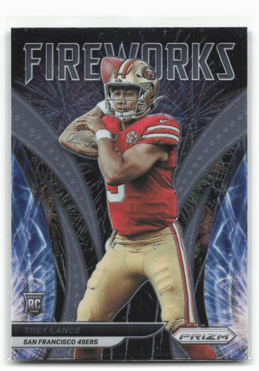 2021 Panini Prizm #F-23 Trey Lance Fireworks