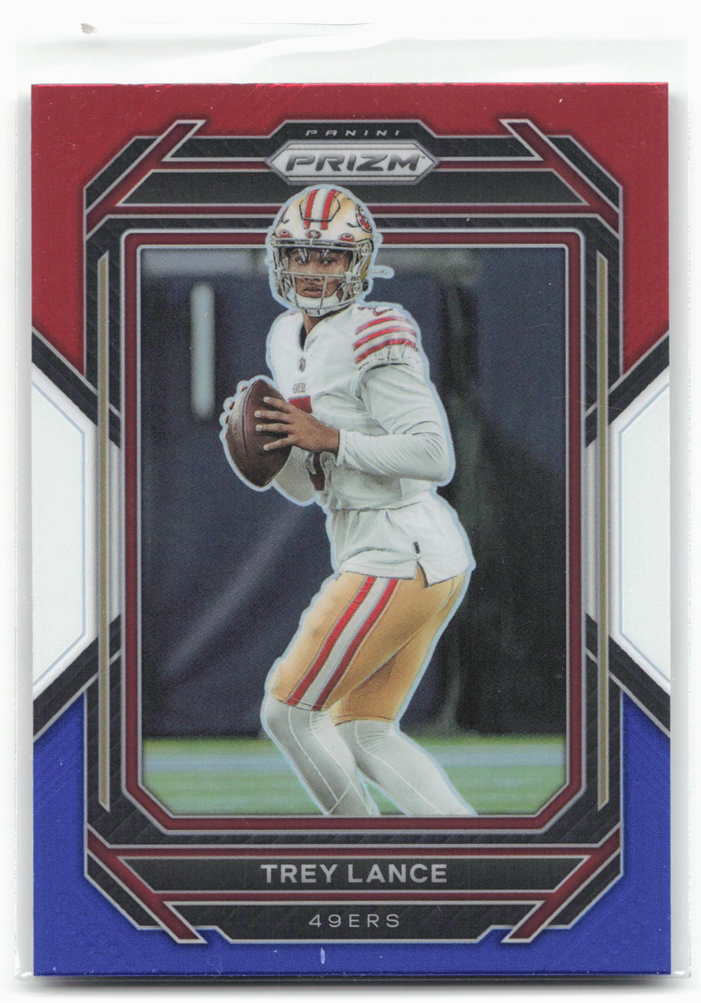 2022 Panini Prizm #263 Trey Lance Red White and Blue