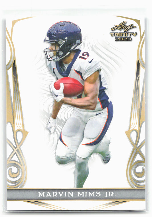 2023 Leaf Trinity #BA-MMJ Marvin Mims Jr.