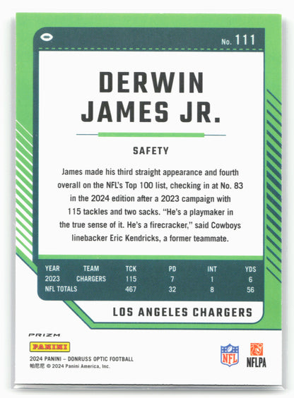 2024 Donruss Optic #111 Derwin James Jr. Holo
