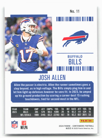 2024 Panini Contenders #11 Josh Allen Retail