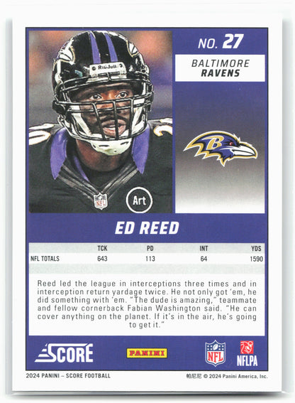 2024 Score #27 Ed Reed Scorecard