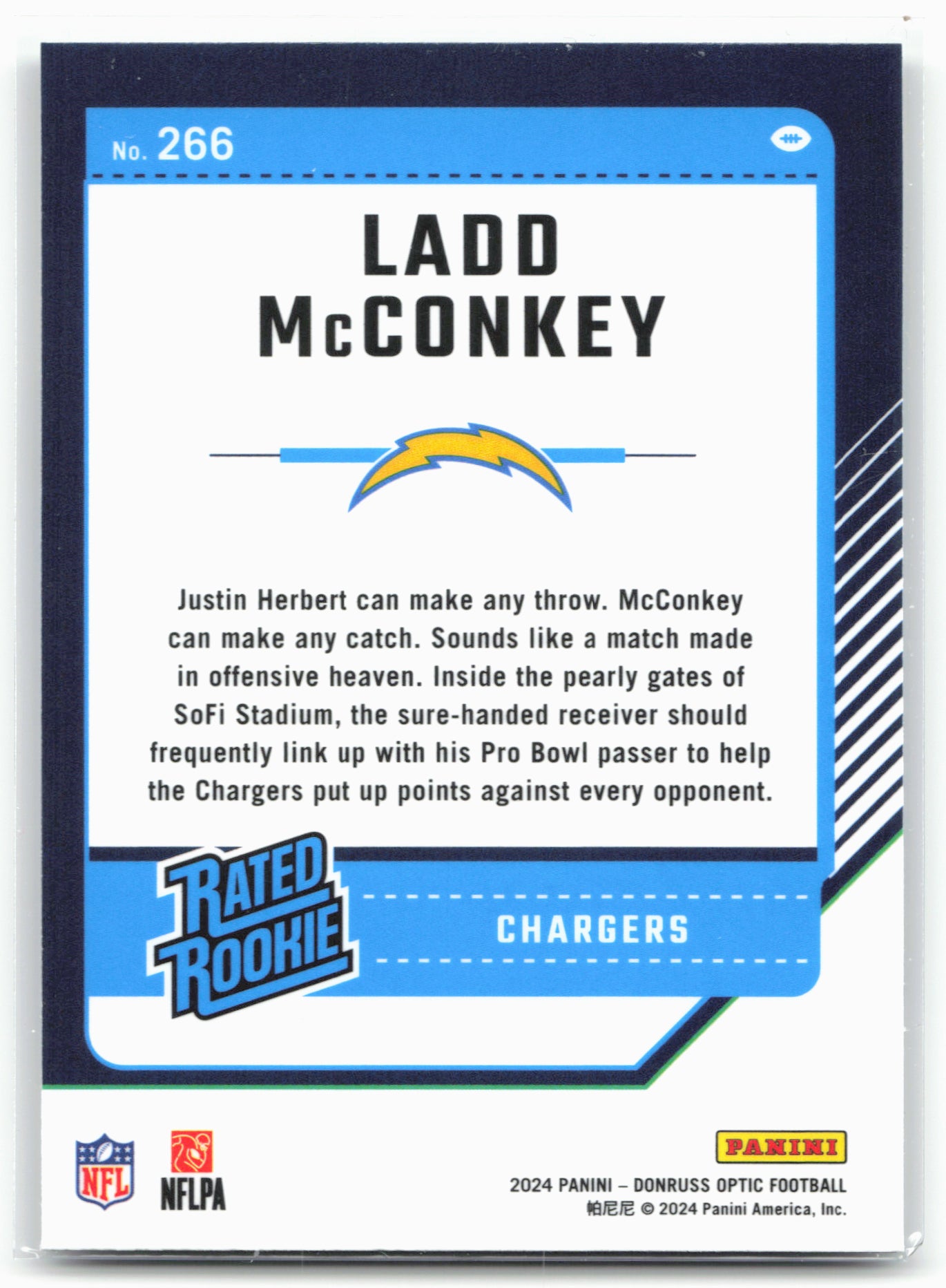 2024 Donruss Optic #266 Ladd McConkey