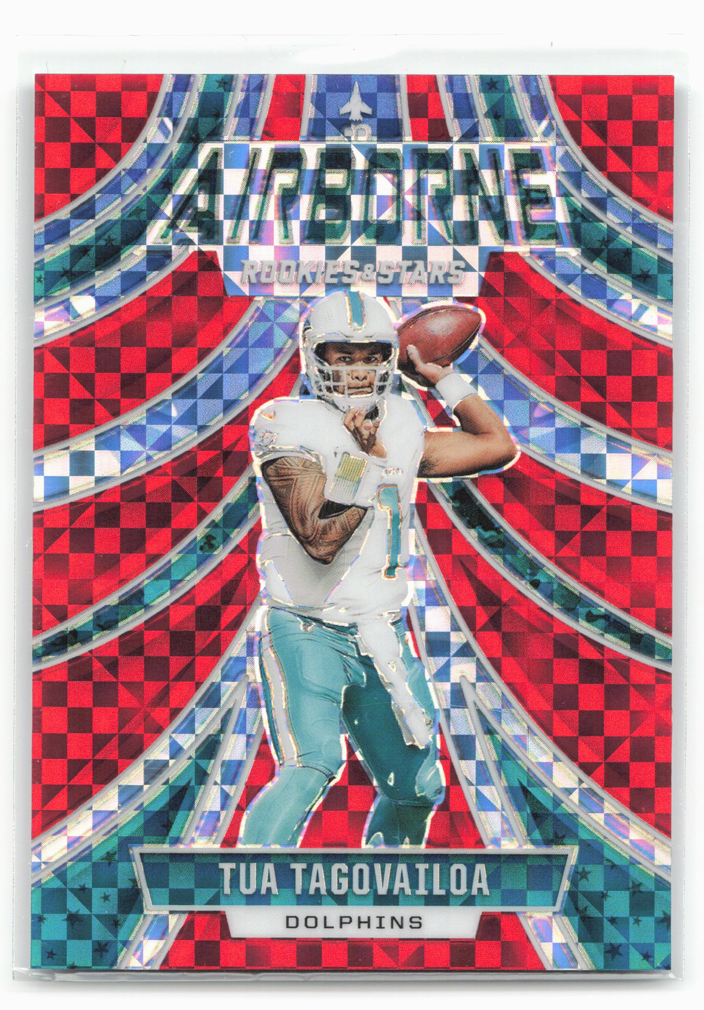 2024 Panini Rookies & Stars #A-TTA Tua Tagovailoa Airborne Red Plaid