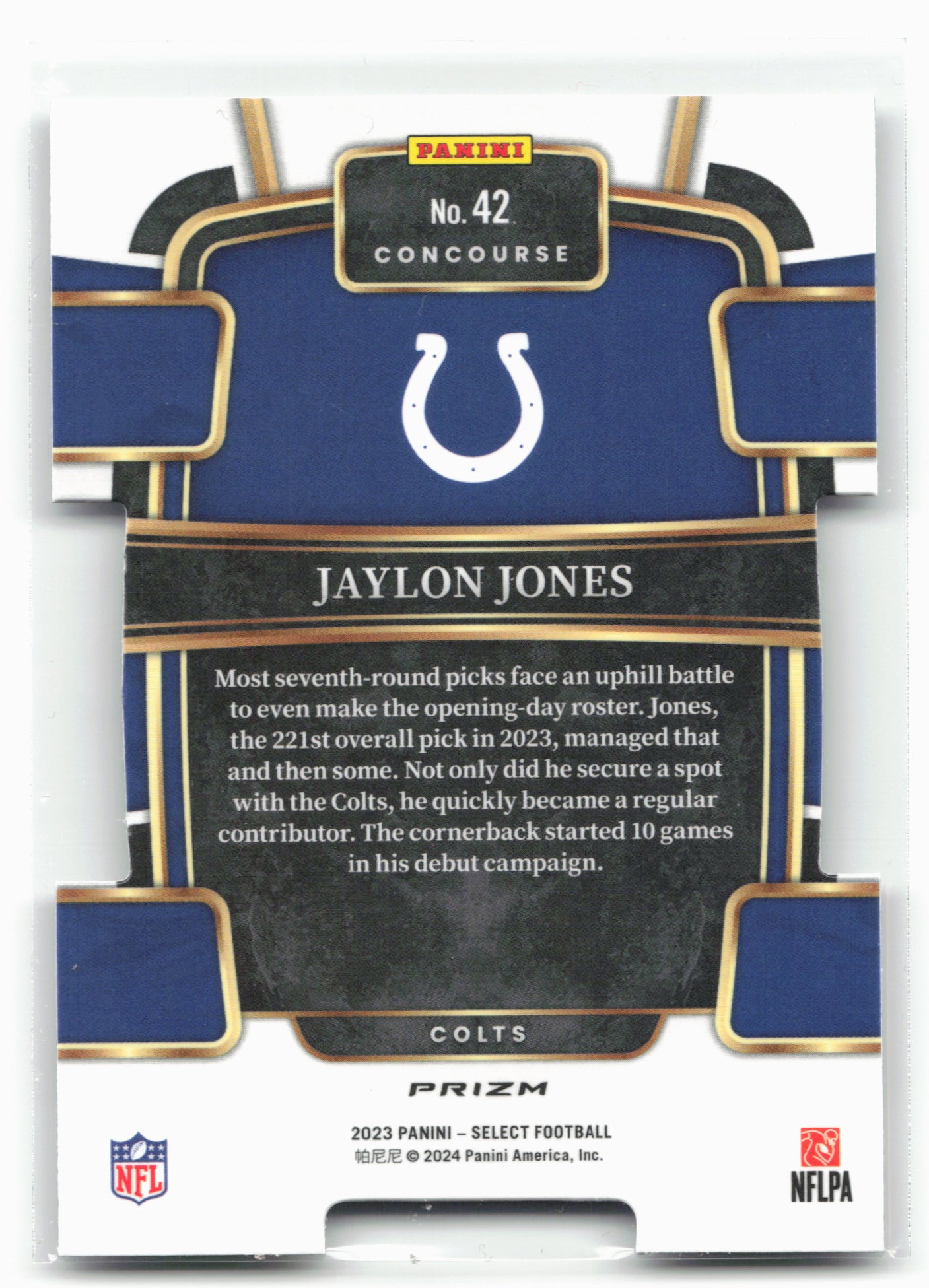 2023 Panini Select #10 Keaton Mitchell Silver Prizms