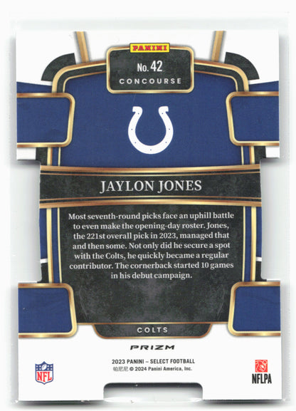 2023 Panini Select #10 Keaton Mitchell Silver Prizms