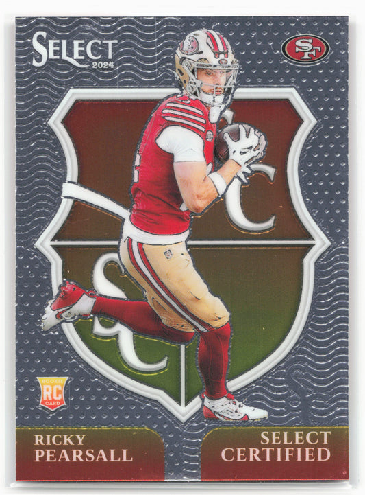 2024 Panini Select #12 Ricky Pearsall Select Certified Rookies