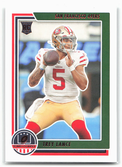 2021 Panini Chronicles #STS-TLA Trey Lance Stars and Stripes