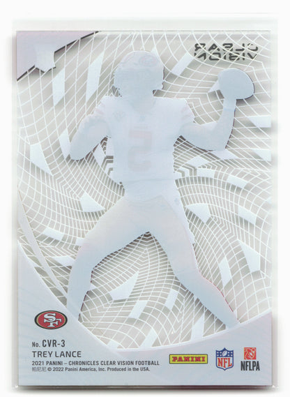 2021 Panini Chronicles #CVR-3 Trey Lance Clear Vision Rookies