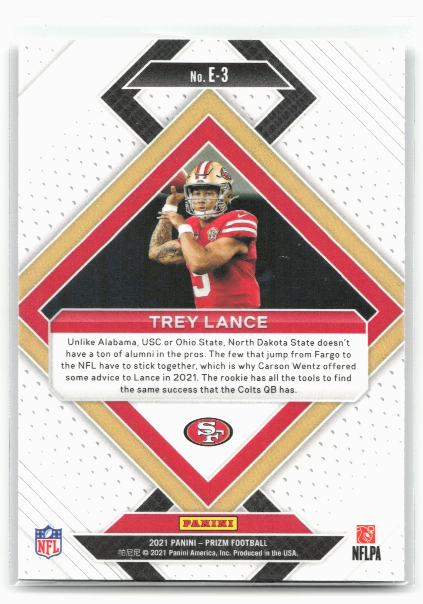 2021 Panini Prizm #E-3 Trey Lance Emergent