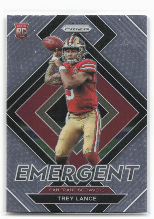 2021 Panini Prizm #E-3 Trey Lance Emergent