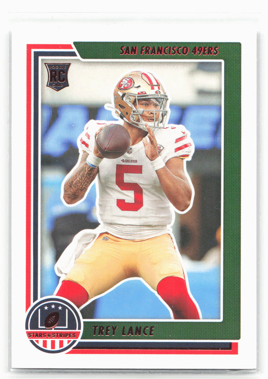 2021 Panini Chronicles #STS-TLA Trey Lance Stars and Stripes 26415