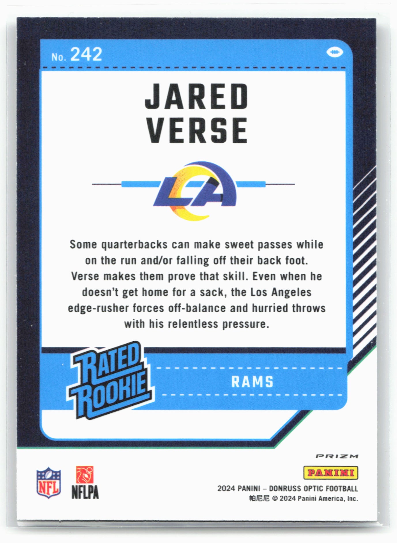 2024 Donruss Optic #242 Jared Verse Holo