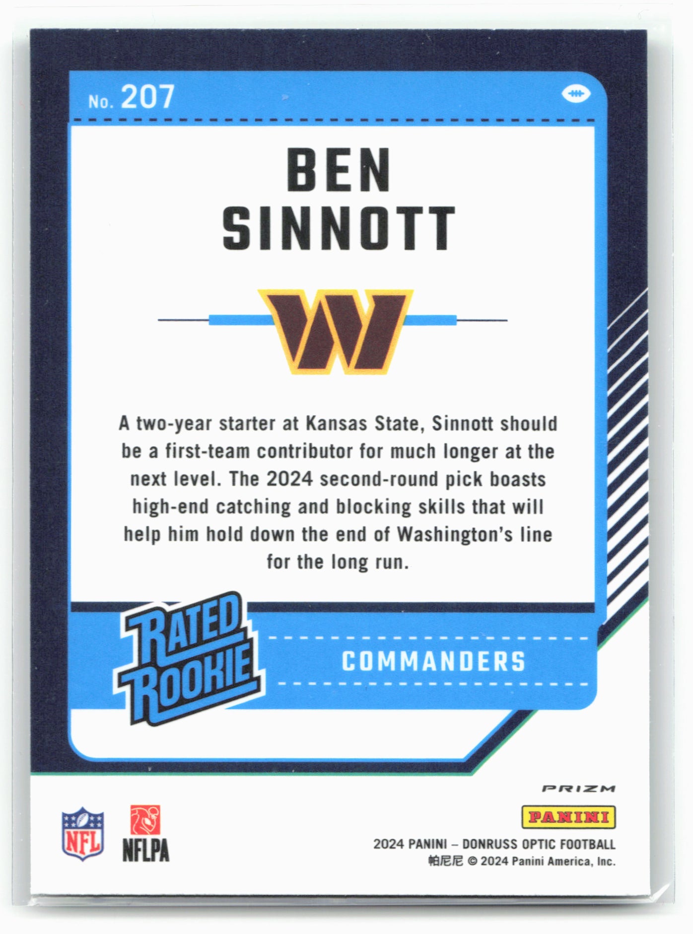 2024 Donruss Optic #207 Ben Sinnott Green Hyper