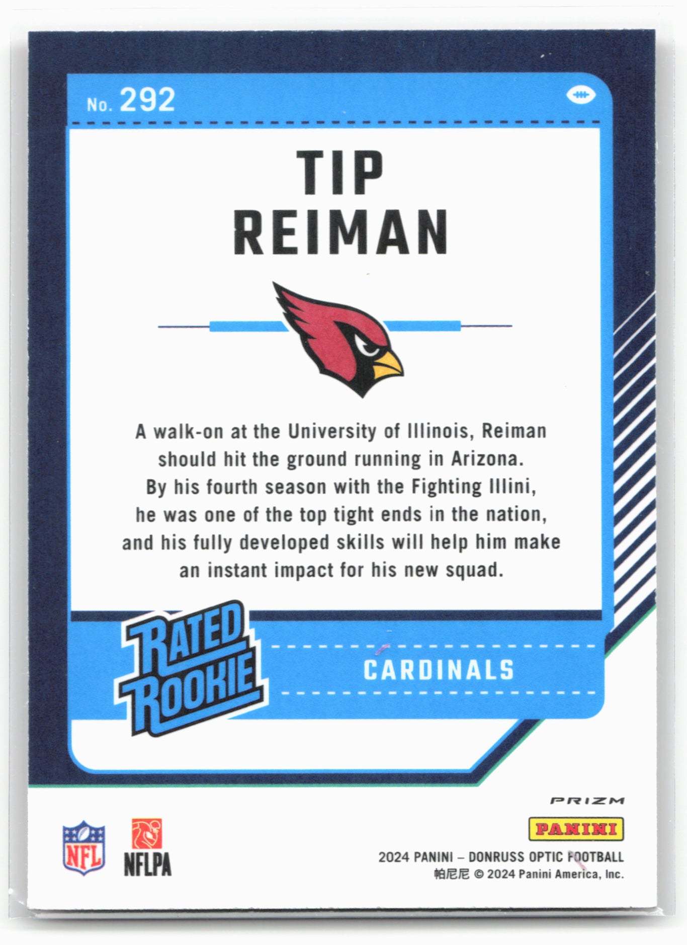 2024 Donruss Optic #292 Tip Reiman Pink