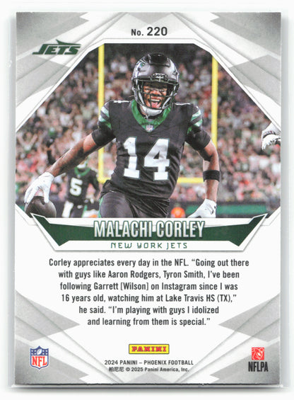 2024 Panini Phoenix #220 Malachi Corley Lazer