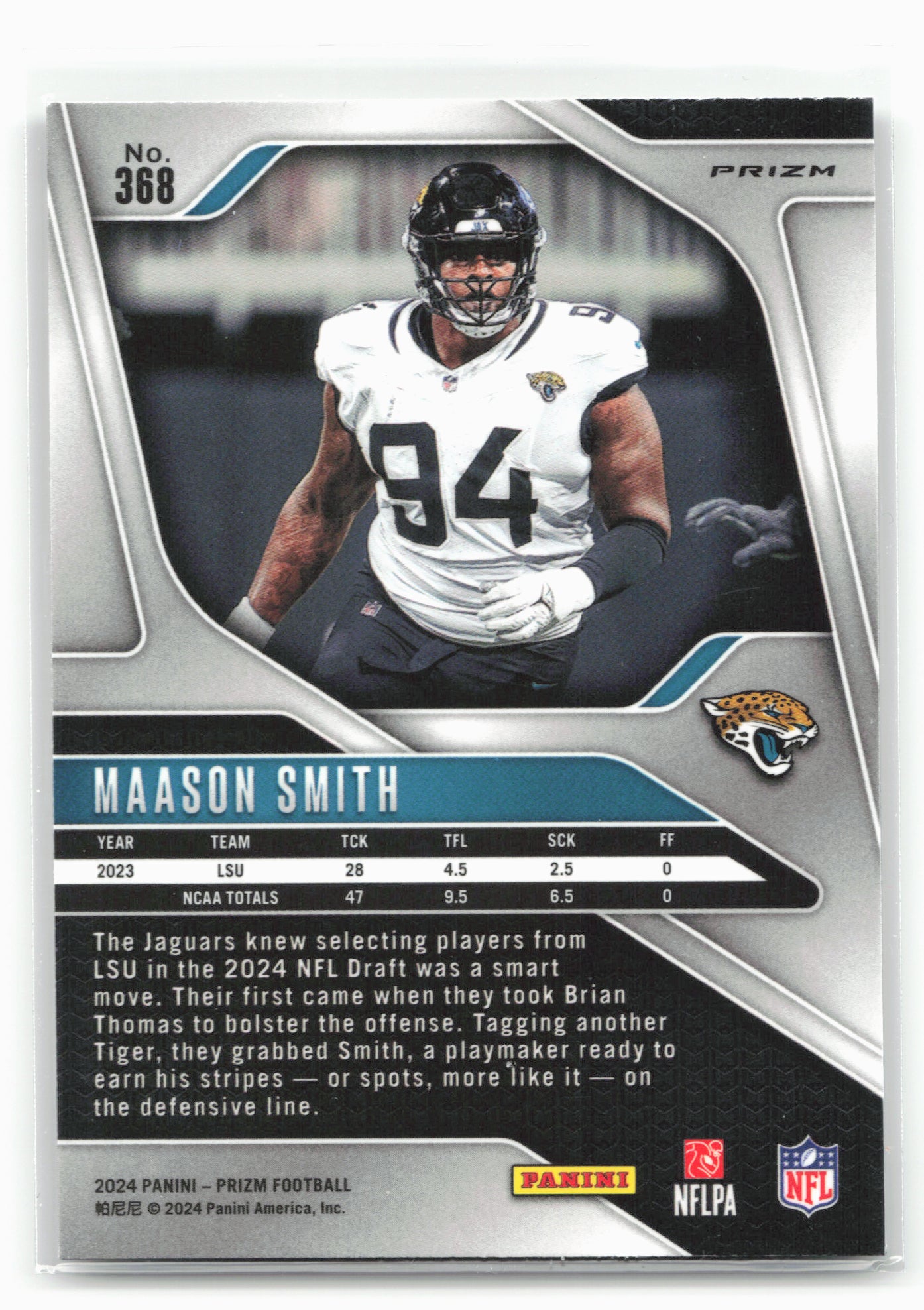 2024 Panini Prizm #368 Maason Smith Silver