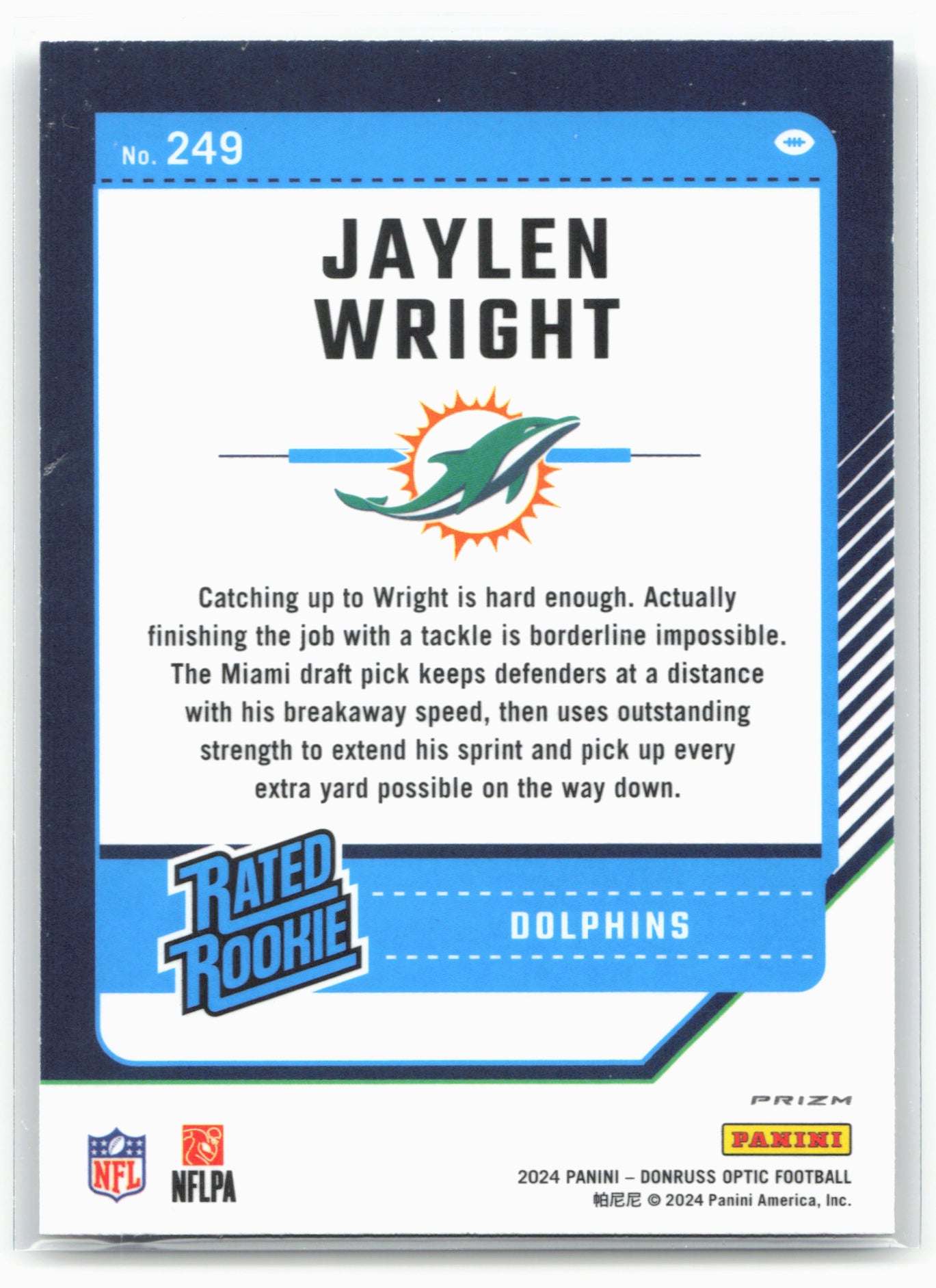 2024 Donruss Optic #249 Jaylen Wright Stars