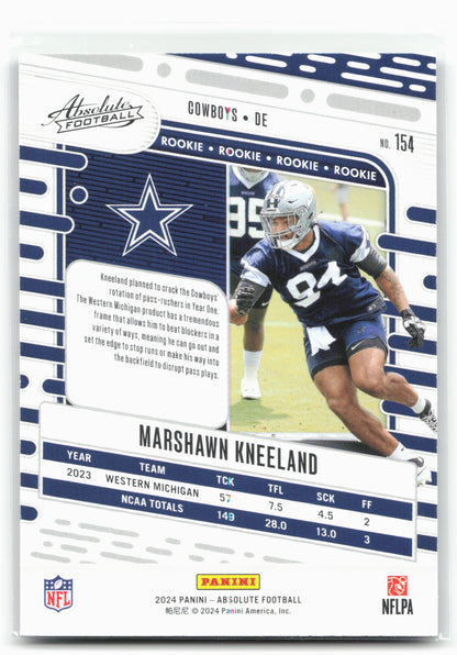 2024 Panini Absolute #154 Marshawn Kneeland Green