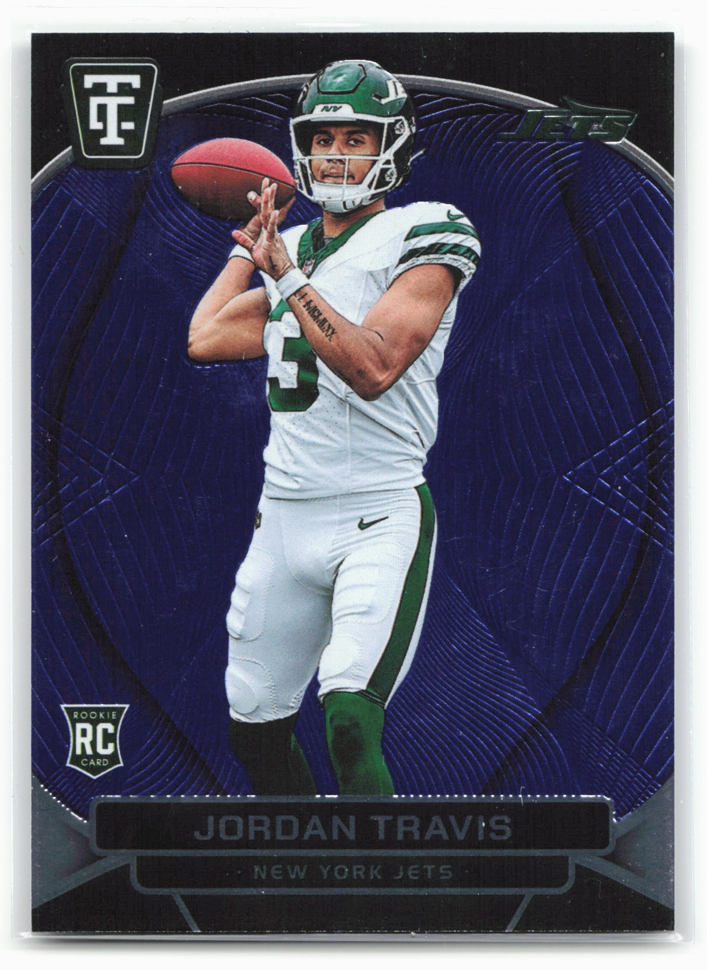 2024 Panini Totally Certified #149 Jordan Travis Mirror Blue #/399