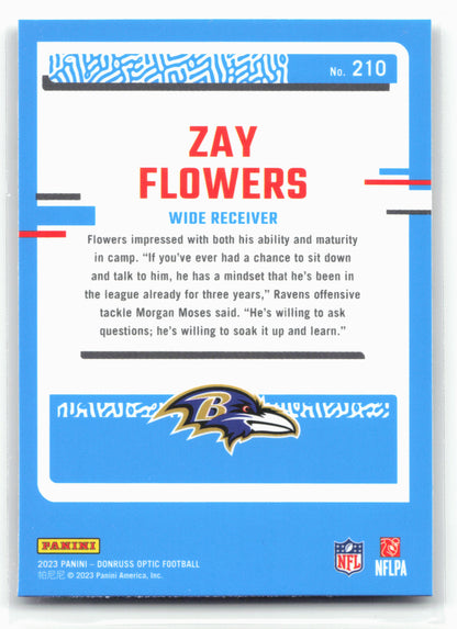 2023 Donruss Optic #210 Zay Flowers