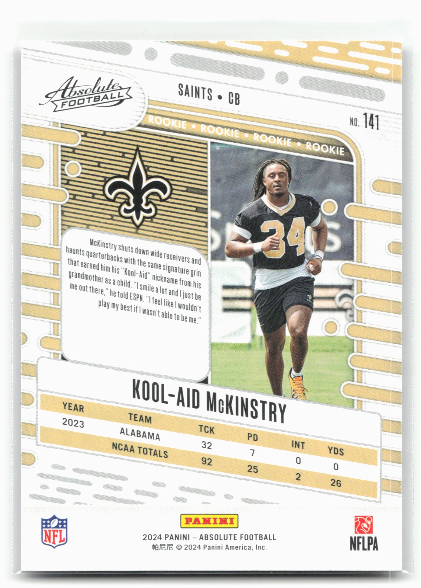 2024 Panini Absolute #141 Kool-Aid McKinstry Retail